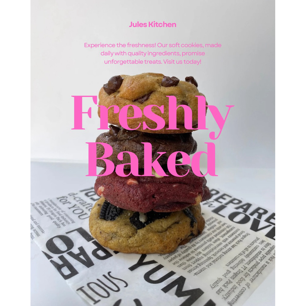 

Soft cookies 4 varian (classic, double chocolate, red velvet, oreo)