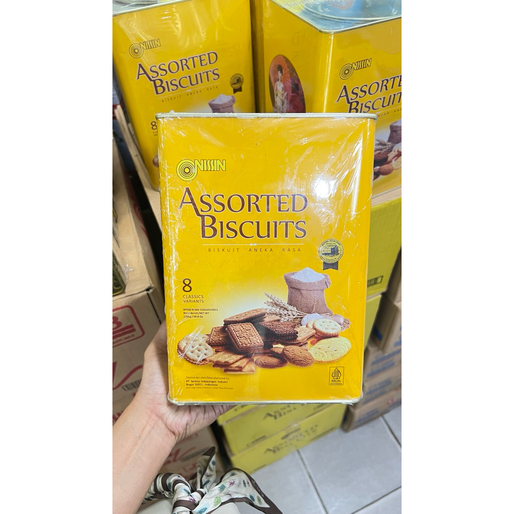 

Nissin assorted biscuit besar kaleng 1100gr (packing free bubblewarp)