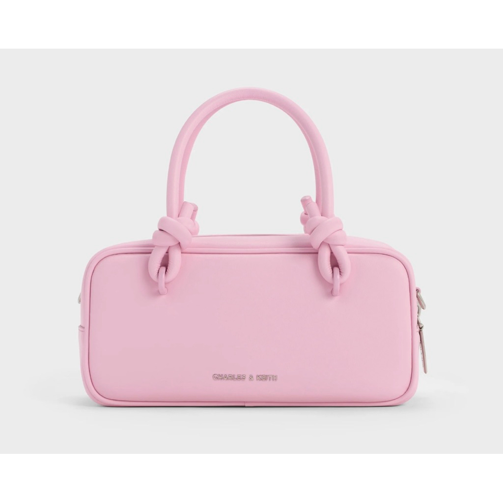 Tas wanita Ck Elongated Knotted-Handle - Bubble Gum Pink