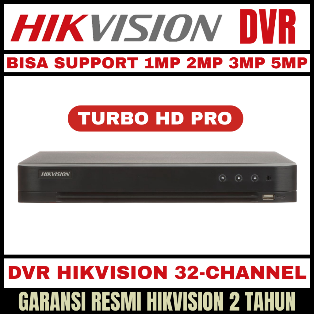DVR HIKVISION 32 CHANNEL AUDIO SERIES SUPORT 5MP 4MP 3MP 2MP 1.3MP 1MP