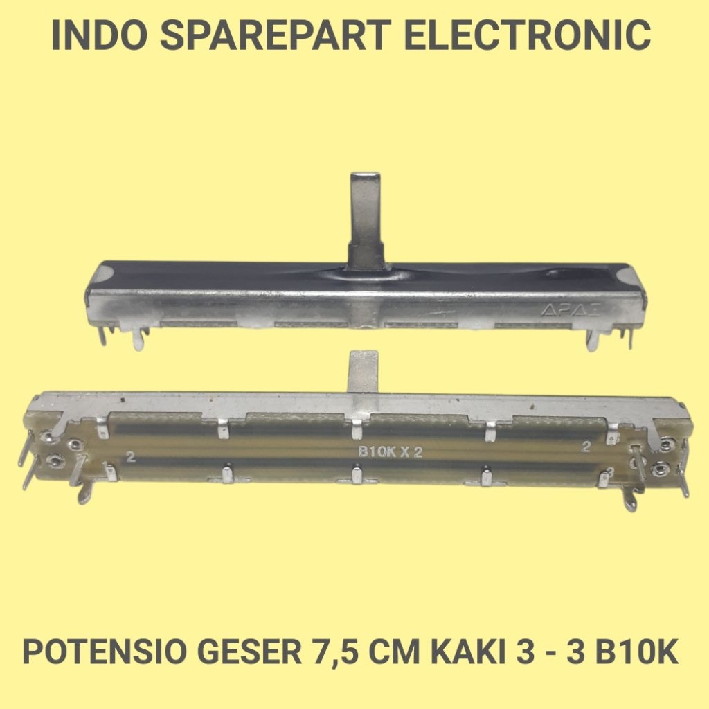 POTENSIO GESER 7,5 CM KAKI 3 - 3 B10K