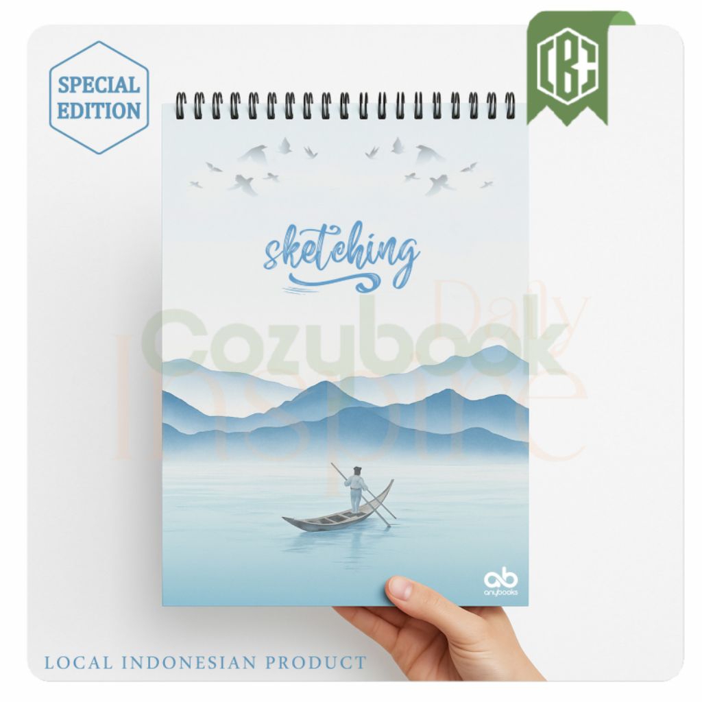 

Sketchbook Sketching Wired Jilid Ring Spiral Special Editions Size A4-A5-A6 Buku Sketsa tebal Premium 90 Halaman