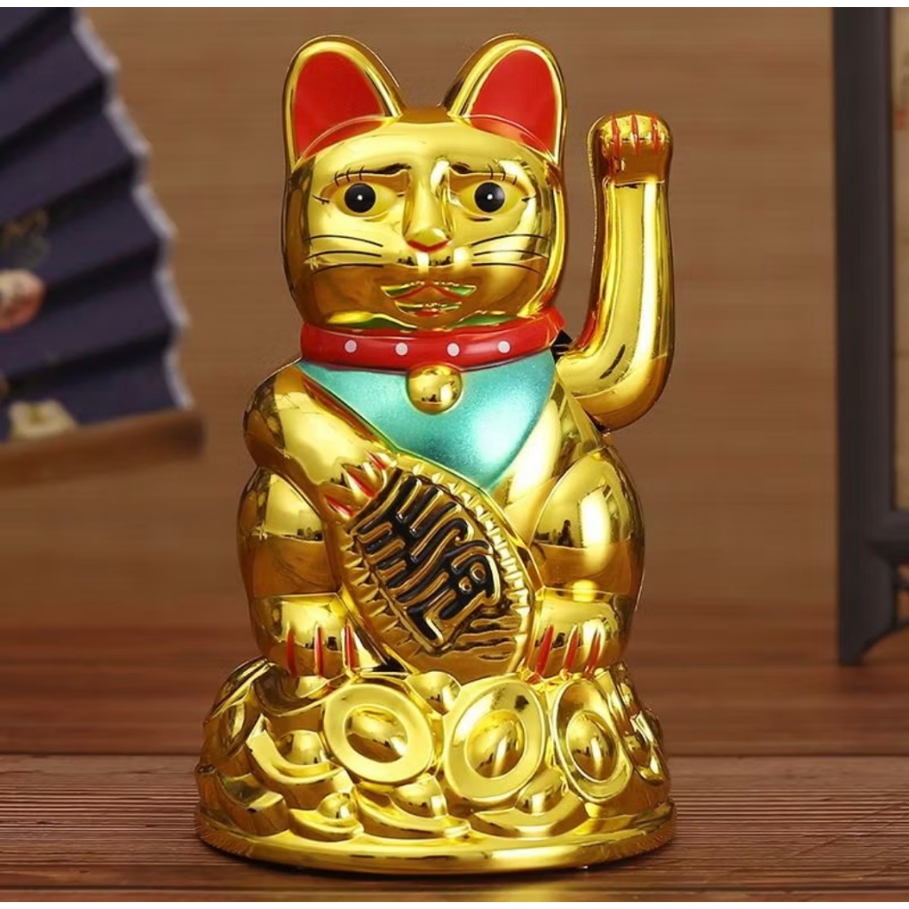 Kucing Hoki Lucky Cat Baterai Kucing Rejeki Emas Maneki Kucing Keberuntungan