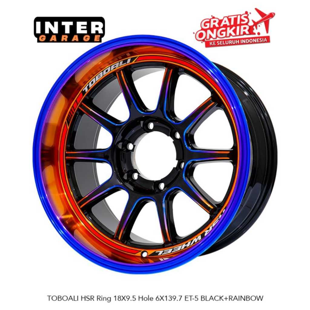 Pelk - velg Ring 18 Pajero fortuner hilux triton dll Velg Hsr Toboali Ring 18 lebar 9,5