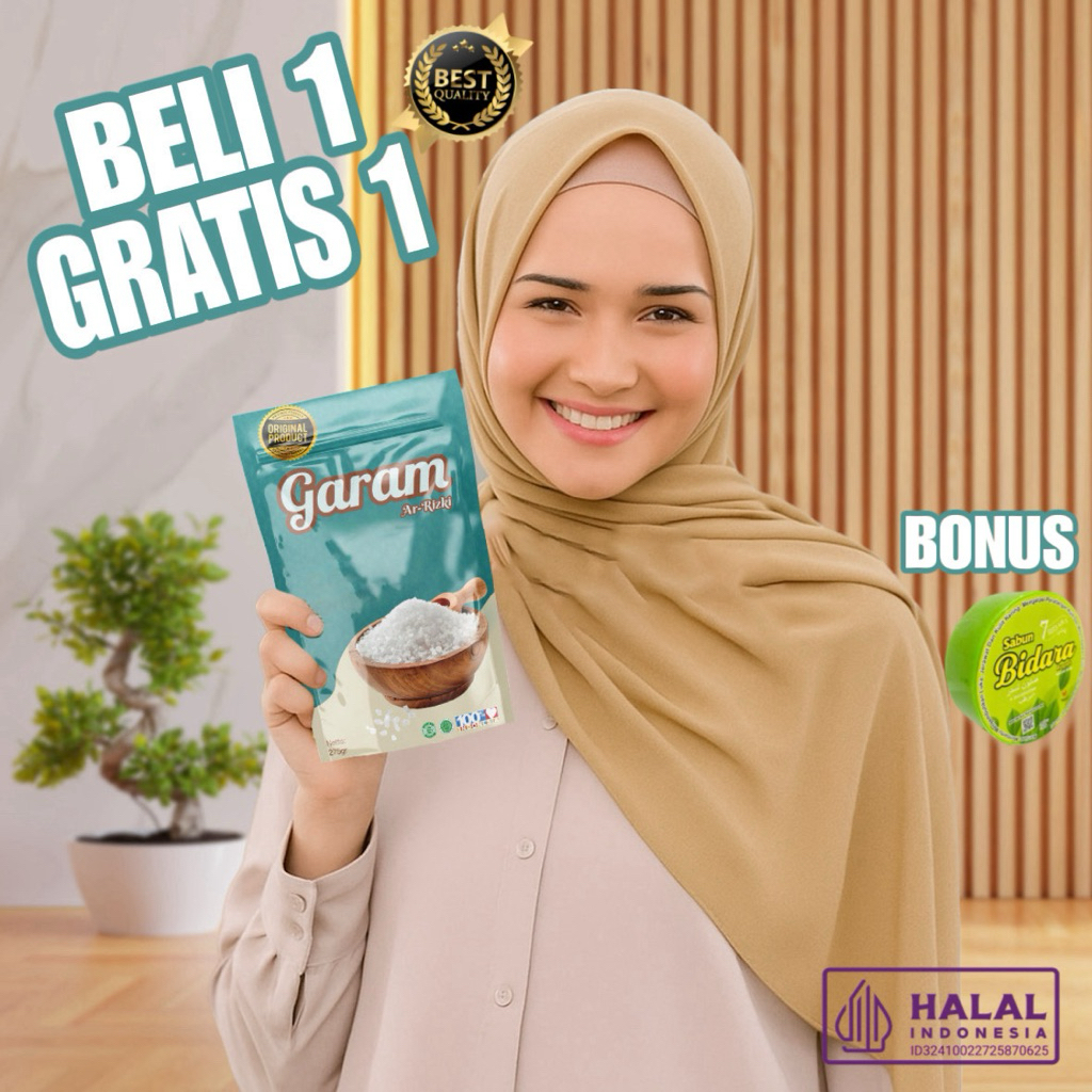 

Garam Terapi ArRizki Original Kemasan 750gr Isi 2pcs