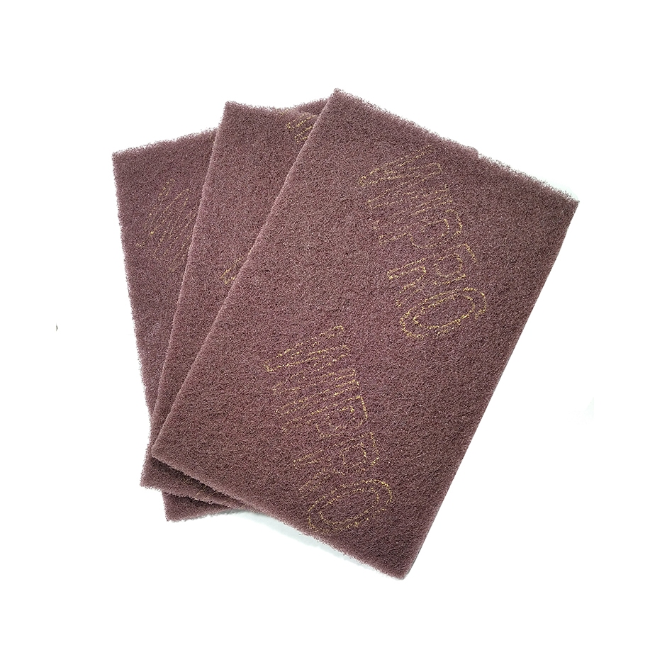 NON WOVEN HAND PAD 6 X 9 320 MAROON WIPRO
