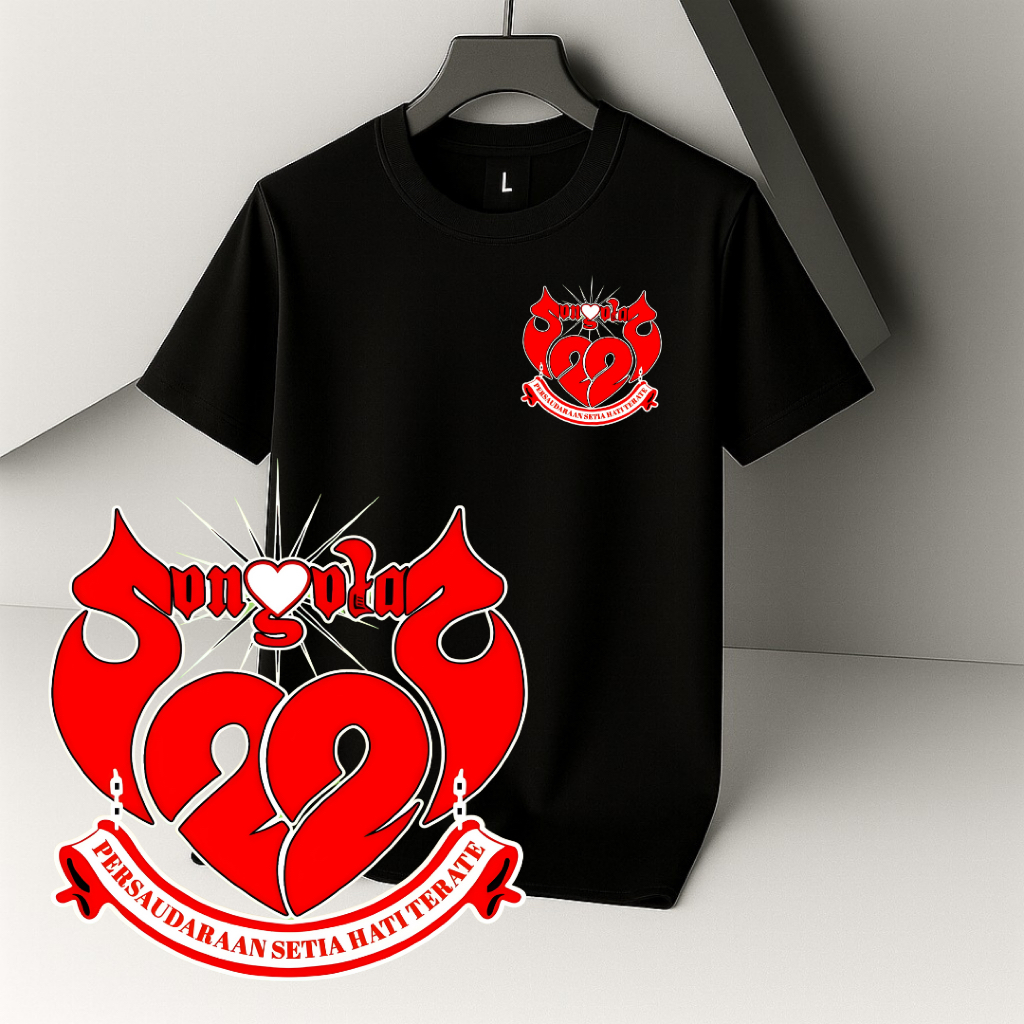 Kaos PSHT Terate Desain Eksklusif Distro Warna Hitam Merah Biru Putih