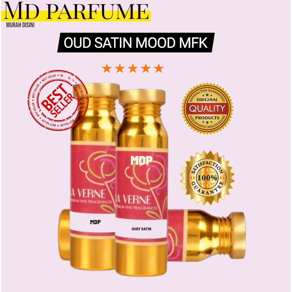 MD OUDY SATIN // OUD SATIN BY LAVERNE SEGEL ORIGINAL PABRIK 100 ML BIBIT PARFUM.