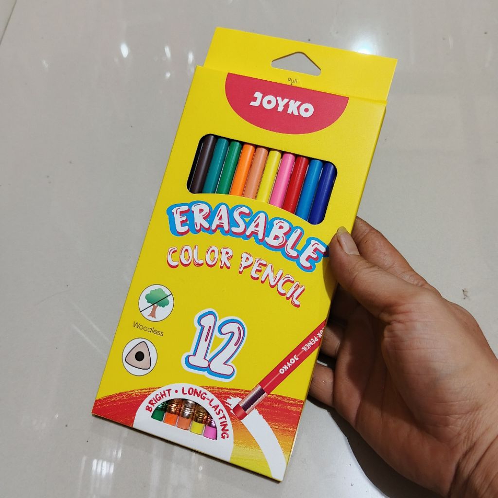 

1 Set Pensil Warna Joyko 12 Warna BISA DIHAPUS ( CP-0130 )