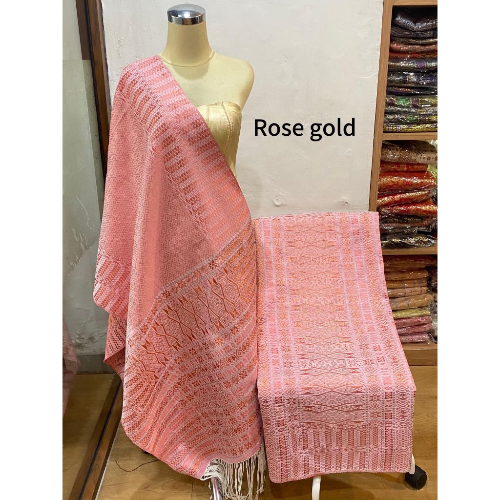 Songket putih pengantin tumtuman kristal mewah elegan