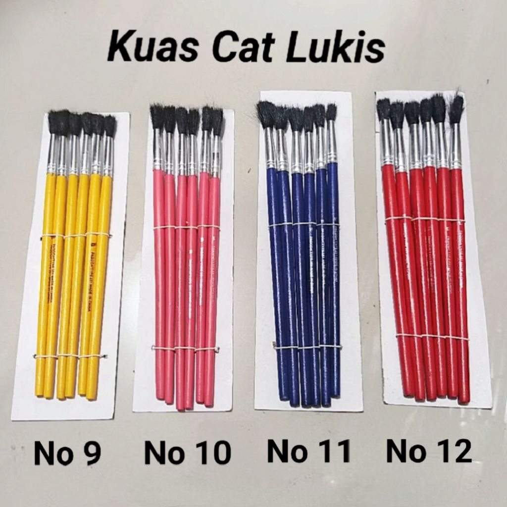 

1 Lembar Kuas Cat Lukis Isi 6 Pcs ( 4 Pilihan Ukuran )