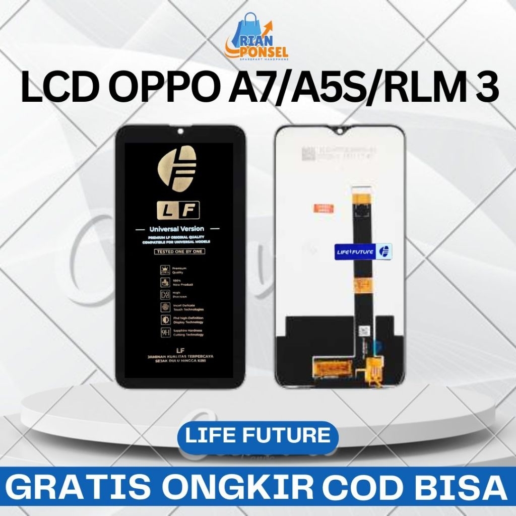 LCD Touchscreen Oppo A7 / A5S / Realme 3 Original Fullset Life Future Touchscreen Ori Lf kualitas Te