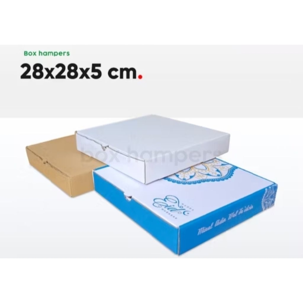 

Box Pizza 28x28x5cm LS Karton/Kardus/Kemasan kue/Hampers/Packingk*.