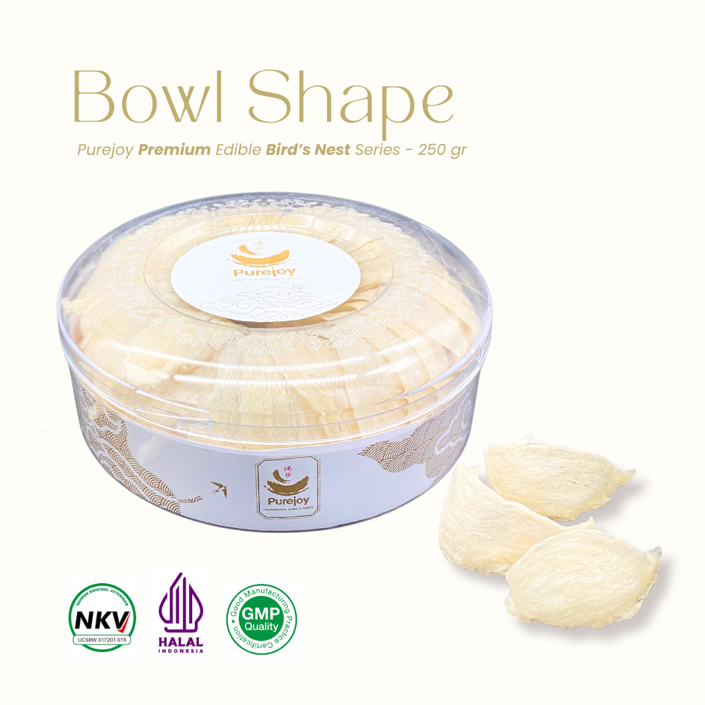 

Purejoy Premium Bowl Edible Bird's Nest Series - 250gr