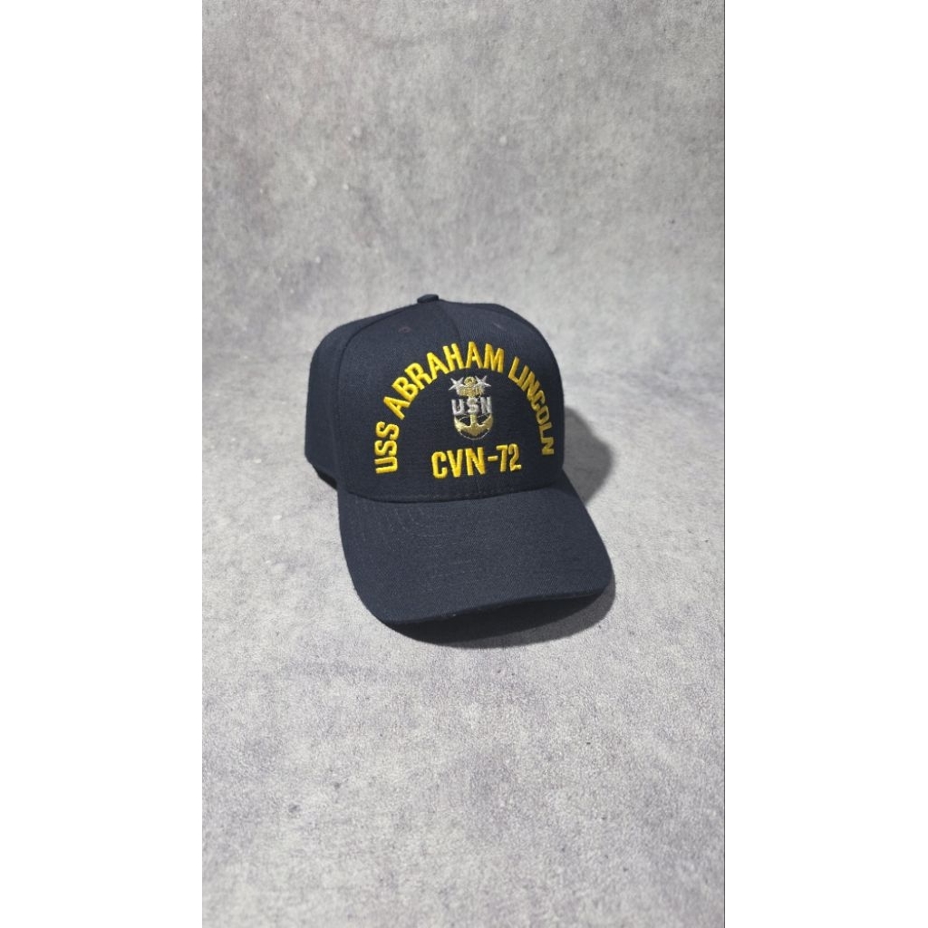 TOPI USN USS ABRAHAM LINCOLN CVN-72 SNAPBACK CAPS BY NAVY COMMAND CAPS USA