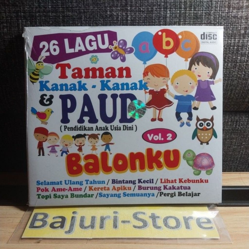 CD "26 Lagu Taman Kanak Kanak" "PAUD"/Segel/Sealed/Original