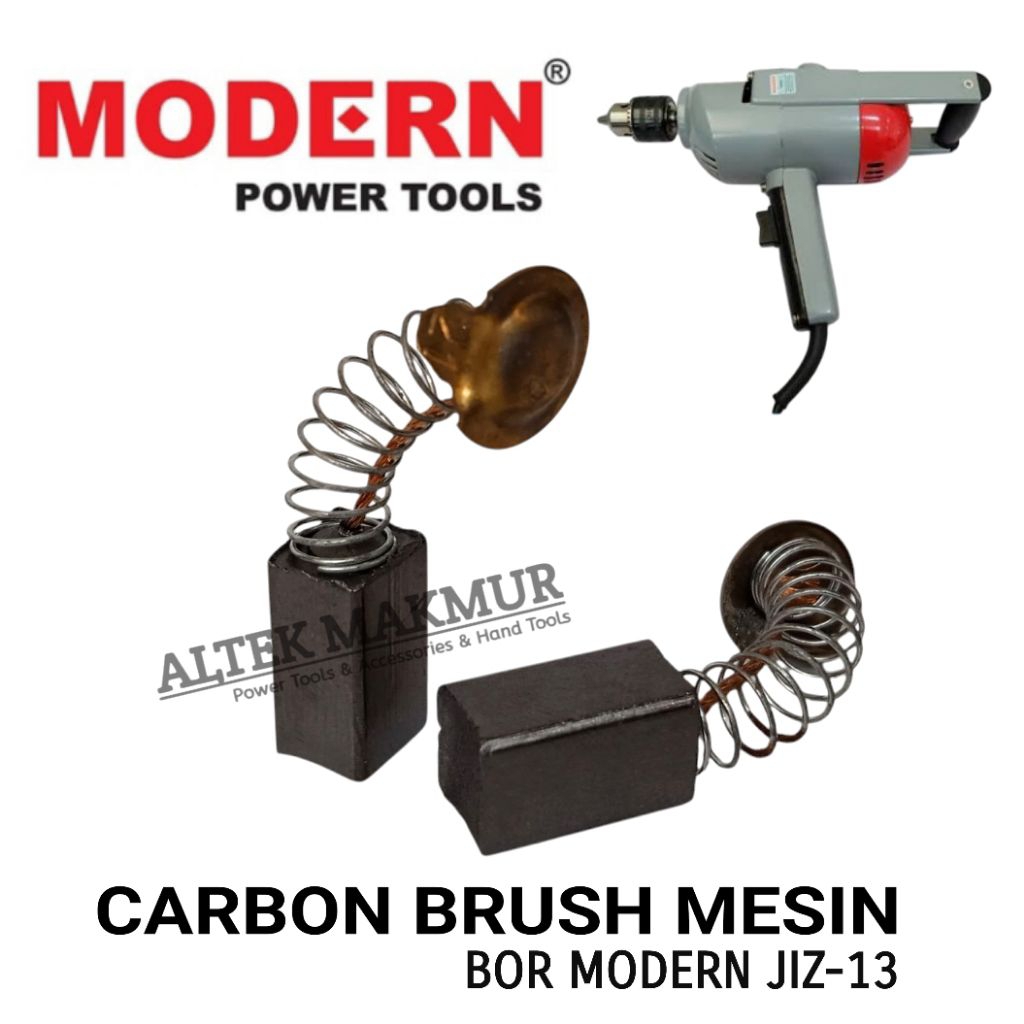 Sparepart Brostel For Mesin Bor Modern JIZ-13 / J1Z-13 / Carbon Brush Electric Drill JIZ13 / Coal Ku