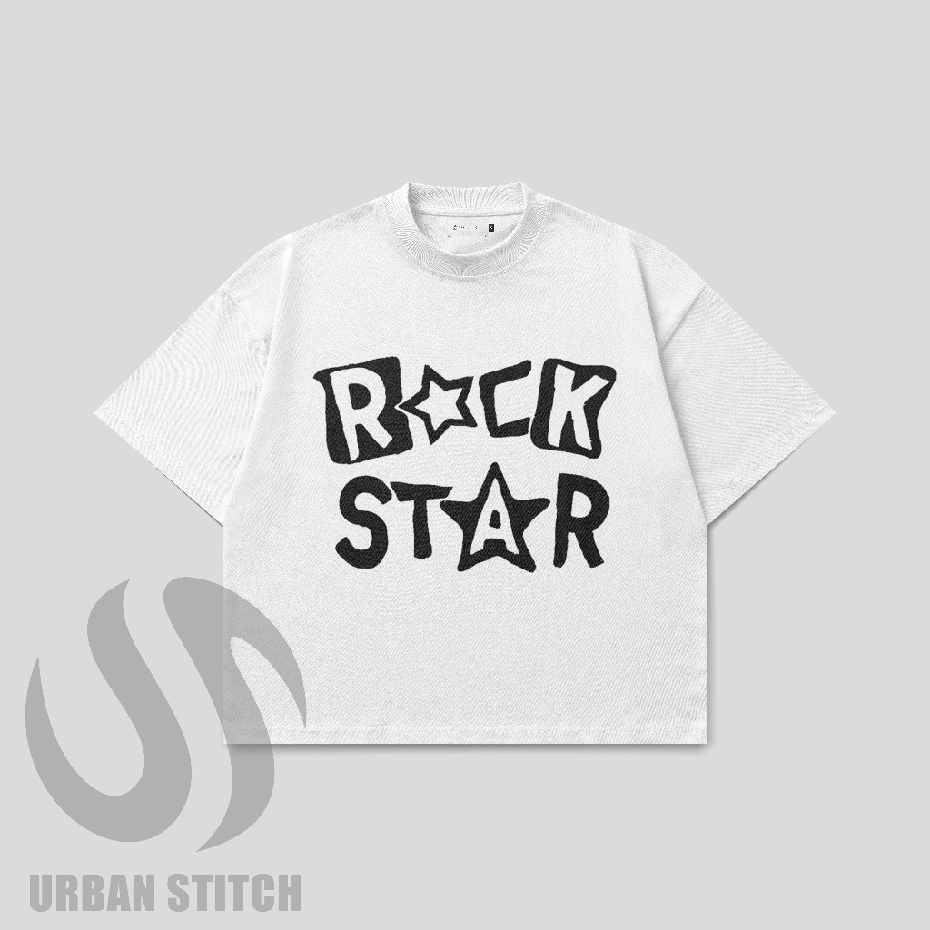 Kaos Oversize Rockstar Graphic/  Kaos Unisex Rock Star Streetwear / Kaos Distro Oversize Rockstar