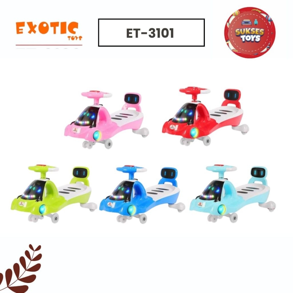 SWING CAR EXOTIC ET-3101 MAINAN ANAK DESAIN UNIK