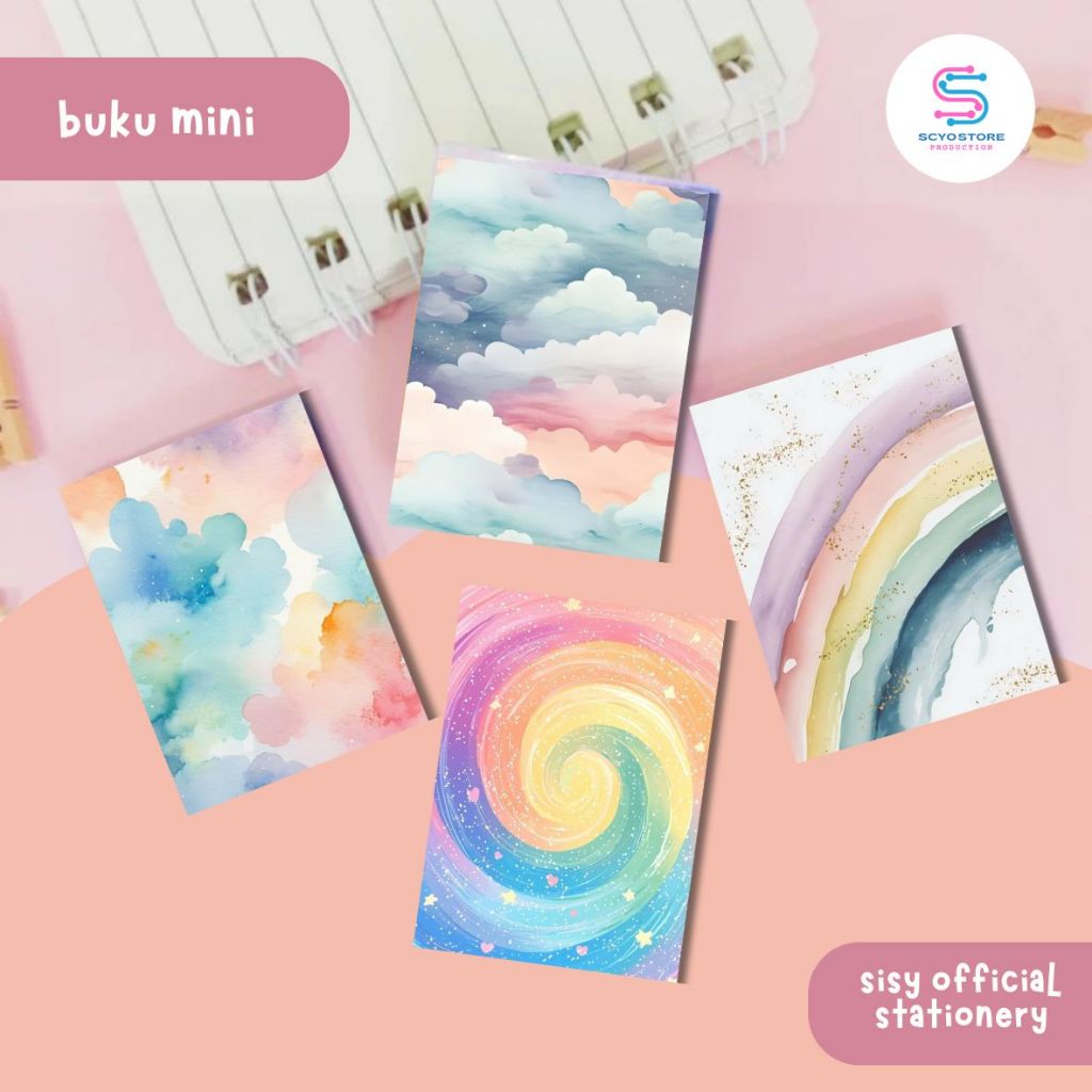 

Buku Mini Catatan Kecil A8 Motif Pastel 16 Lembar