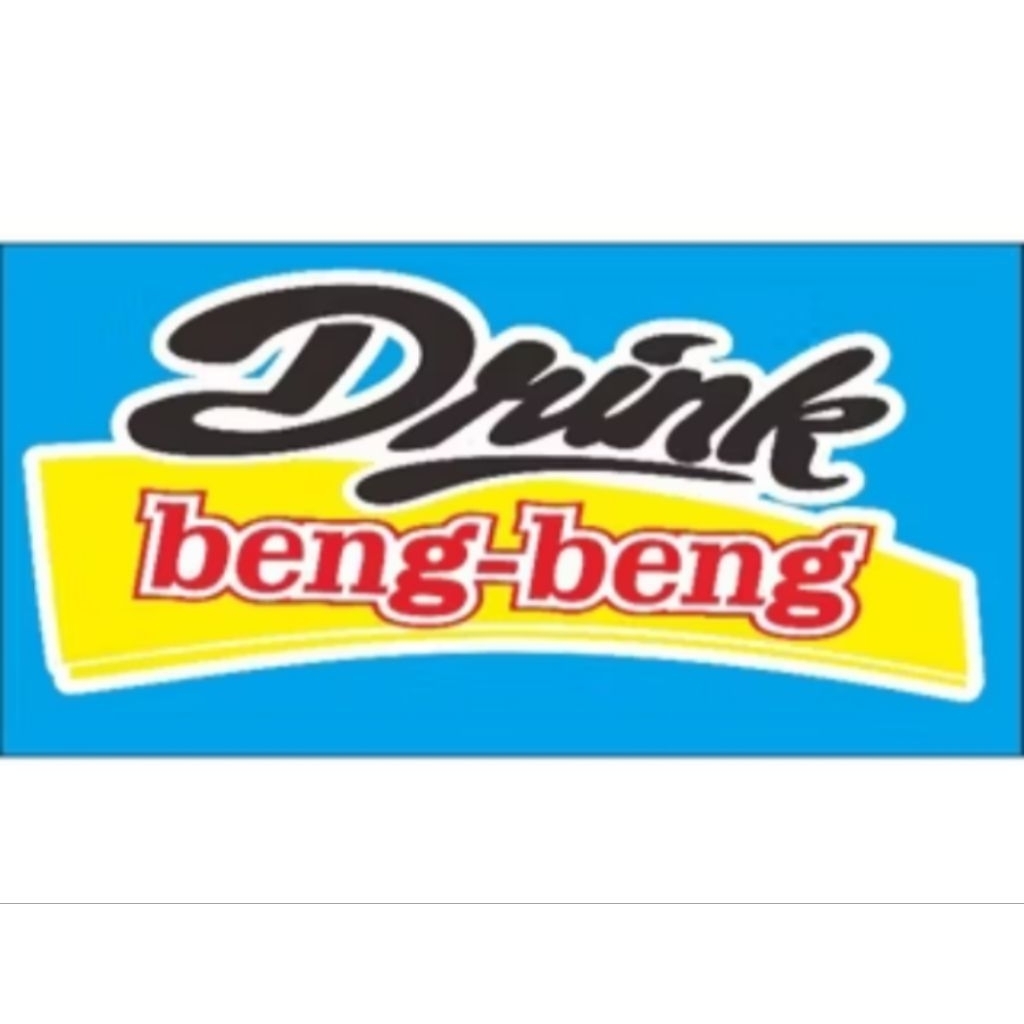 stiker cutting Drink beng-beng ukuran 11x4,5cm