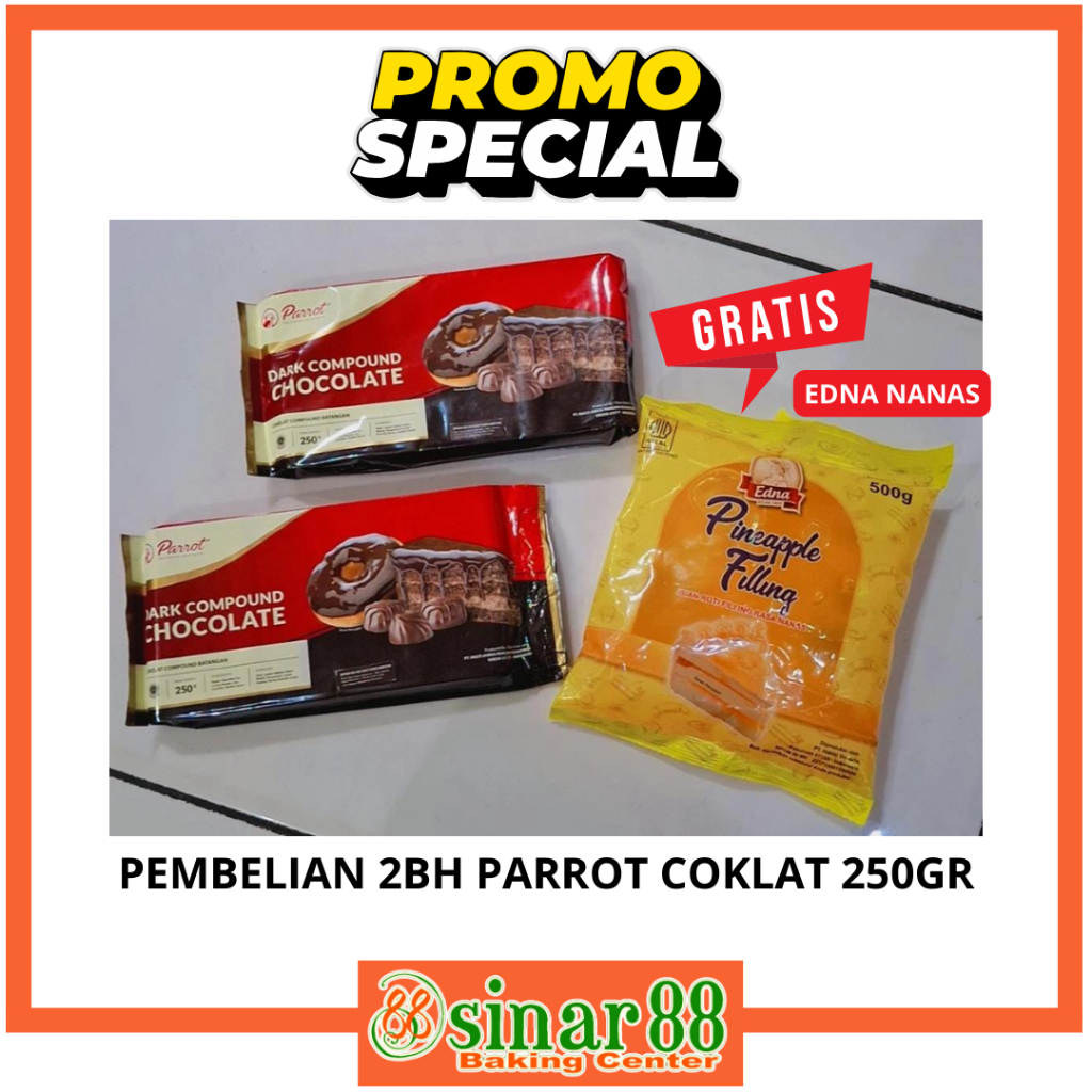 

Parrot Coklat Compound 250gr PAKET PEMBELIAN 2BH (SUDAH HARGA 2BH)