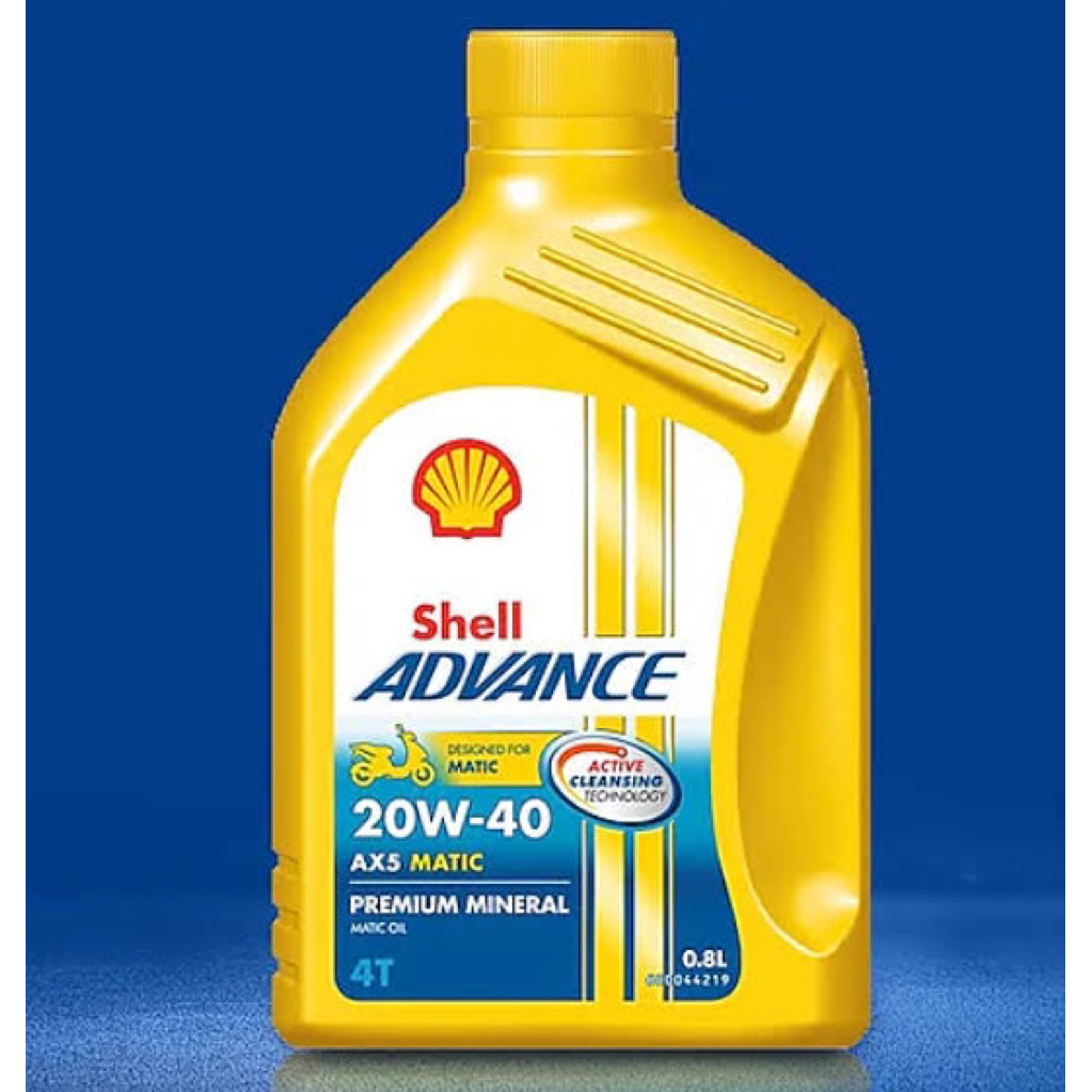 oli shell advance 20W-40 AX5 matic ( oli motor matic)