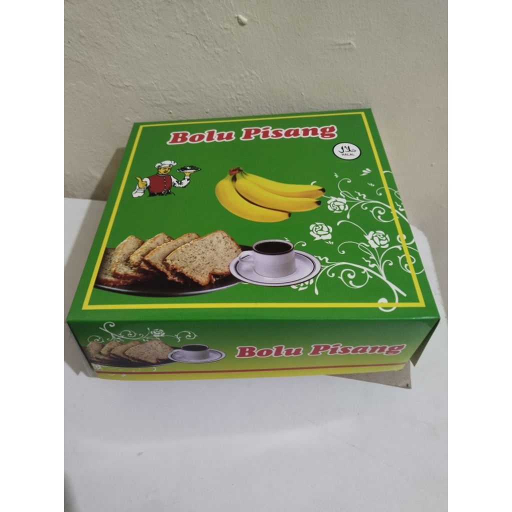 

Box/duskue bolu pisang uk 19,5x19,5x6,5 isi 50pcs
