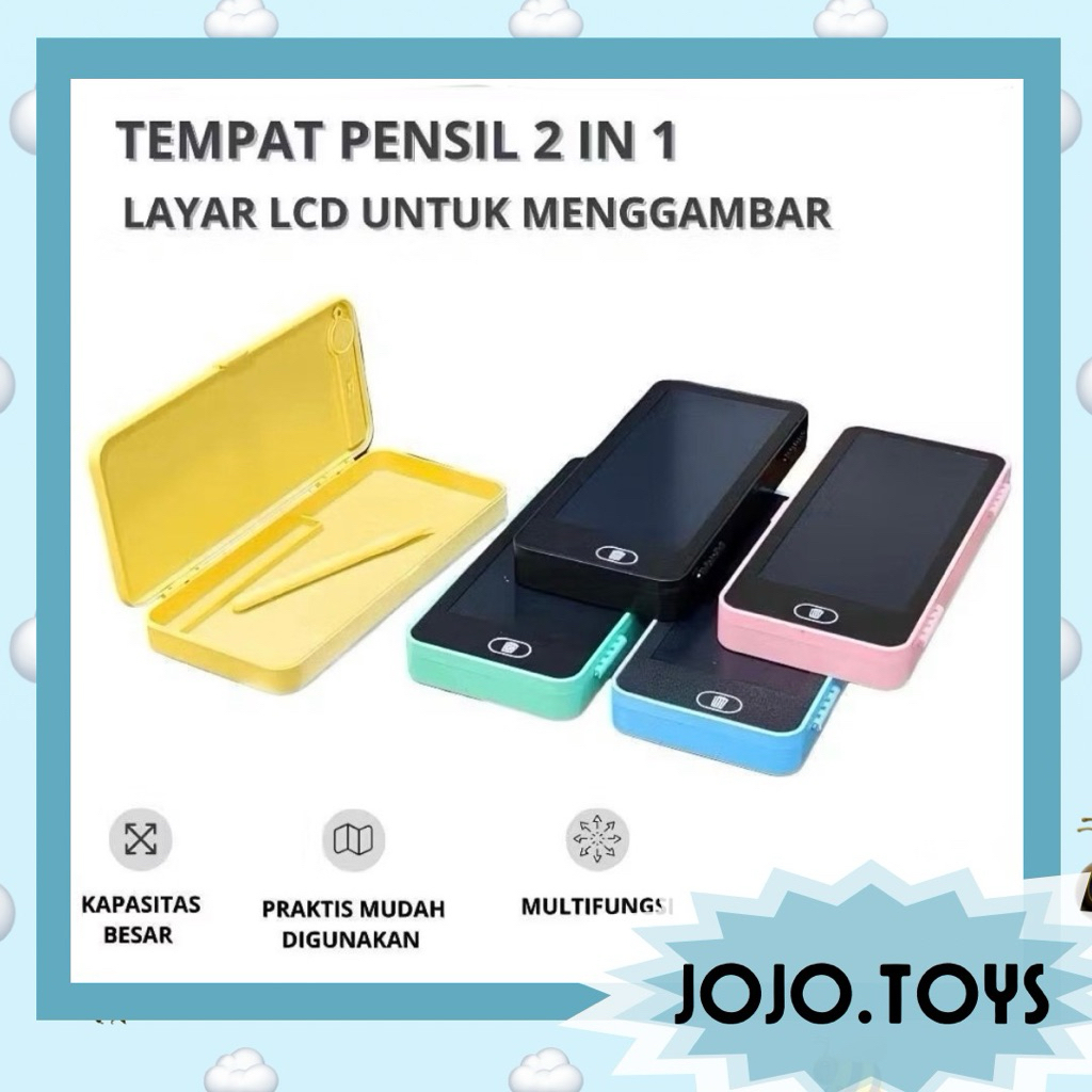 

Kotak Pensil LCD Drawing Board - tempat pensil layar lcd untuk menggambar - hampers kado ulang tahun anak