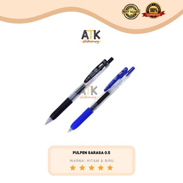 

New Pulpen Zebra Sarasa 0.5 Hitam/Biru atk - Hitam