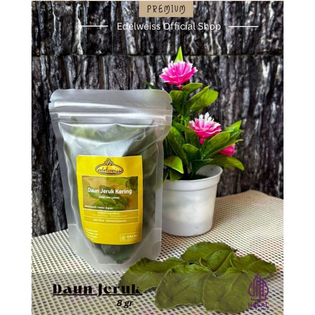 

Edelweiss Daun Jeruk Kering Murni Refill Pack 8gr (Dried Lime Leaves)
