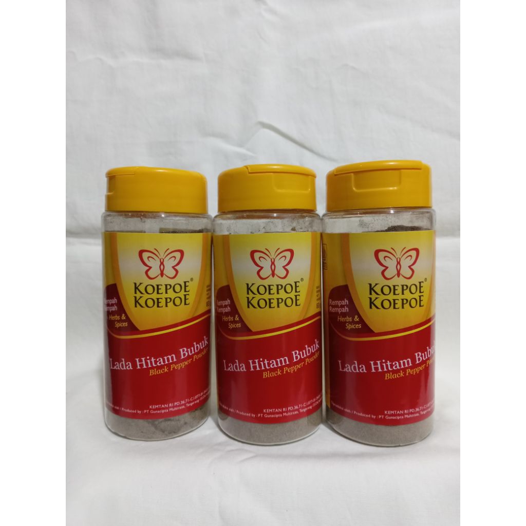 

Koepoe Koepoe Lada Hitam Bubuk 83gr ( 1 pack isi 6 pcs)