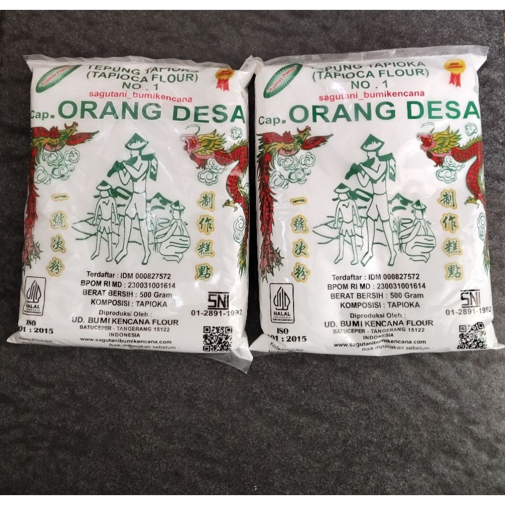 

Tepung tapioka cap orang desa 500gr