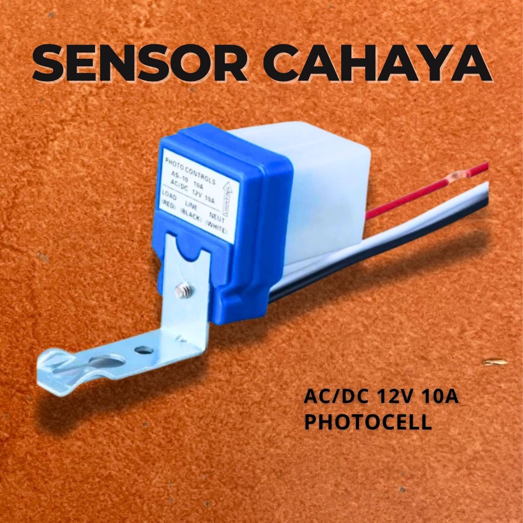 Sensor Cahaya Photocell Fotosel AC/DC 12V 10A