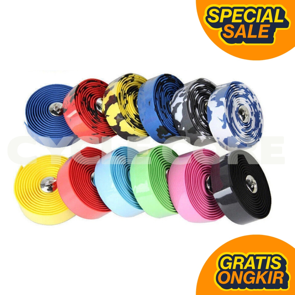 Bartape Handlebar Tape Lilitan Stang Pelapis Stang Sepeda Balap Road bike  Fixie Gravel Commuter bik
