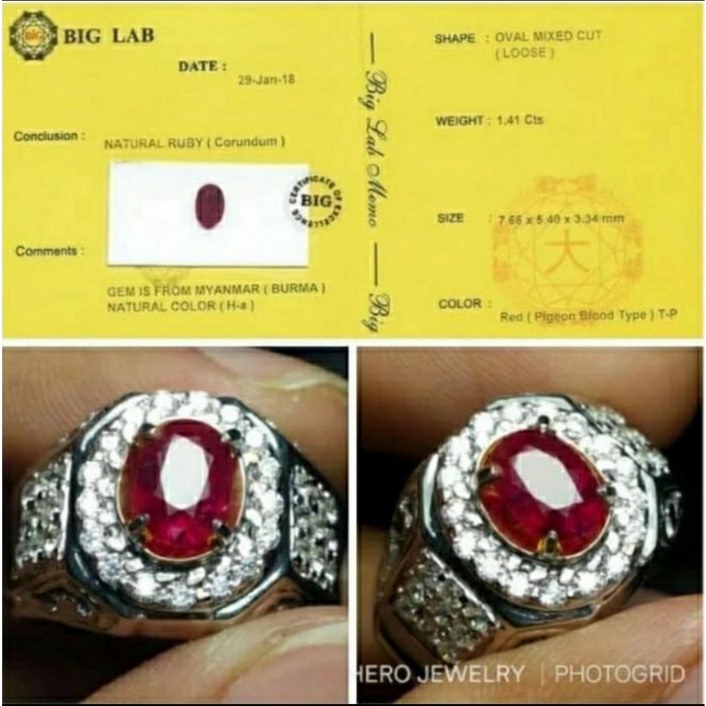 RED RUBY PIGEON BLOOD BIRMA NATURAL RUBY MYANMAR - BURMESE RUBY ada blue sapphire srilanka safir cey