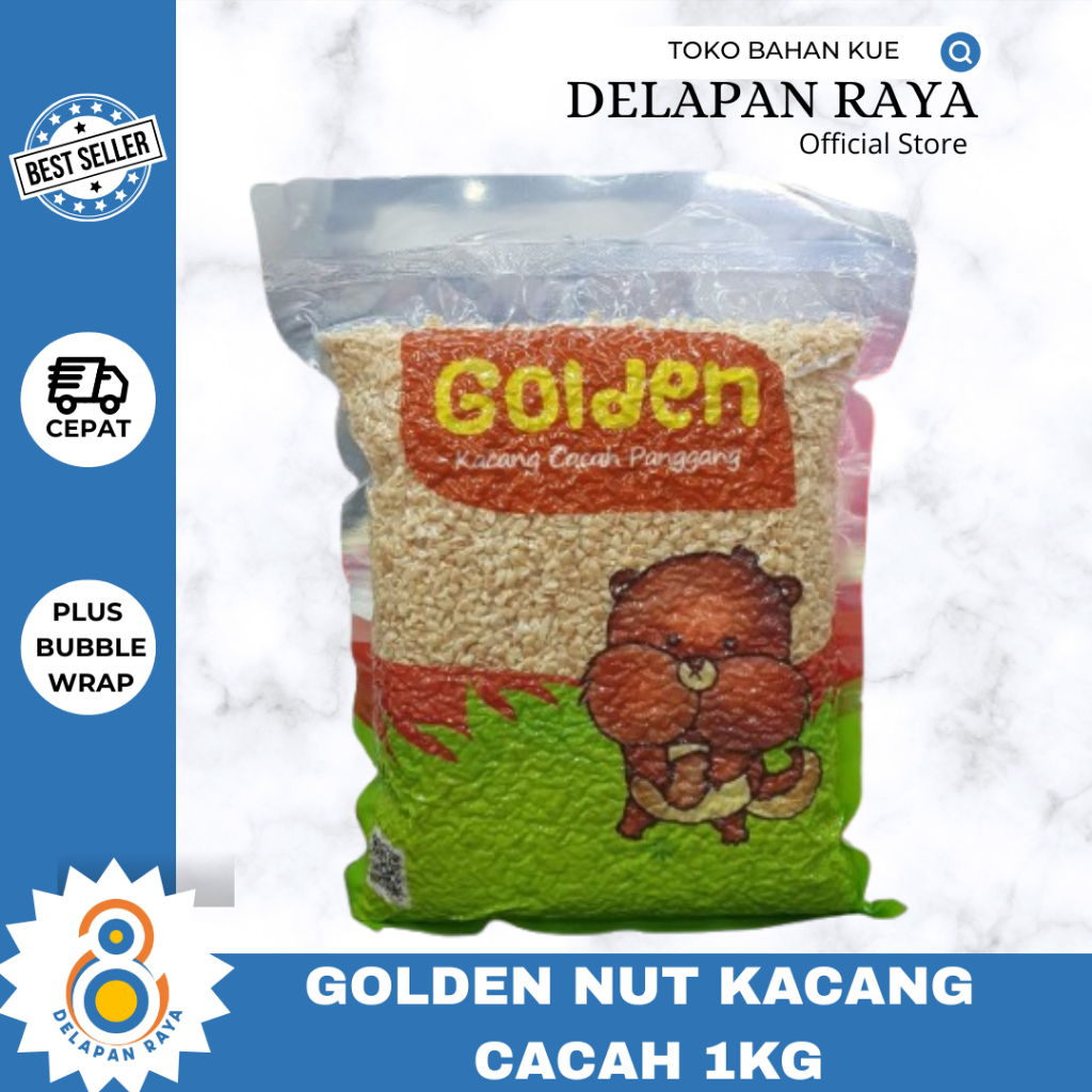 

Golden Nut Kacang Cacah Panggang 1kg / Kacang cacah -8Raya