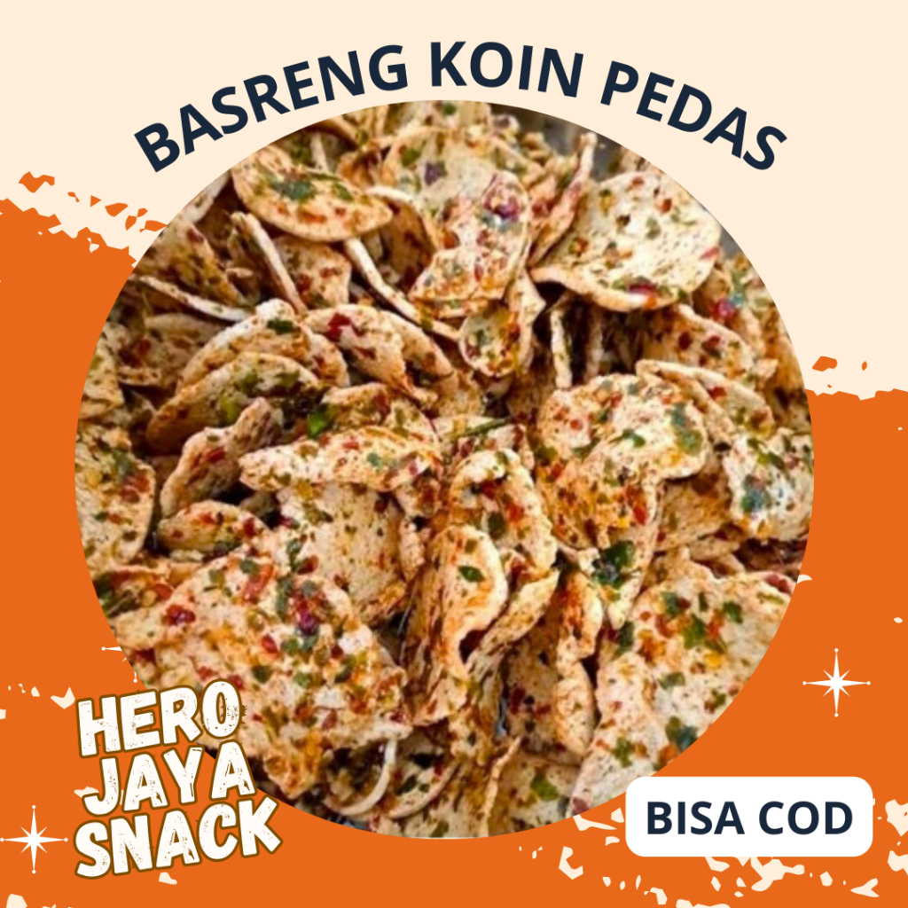 

Basreng Koin Pedas Daun Jeruk Renyah