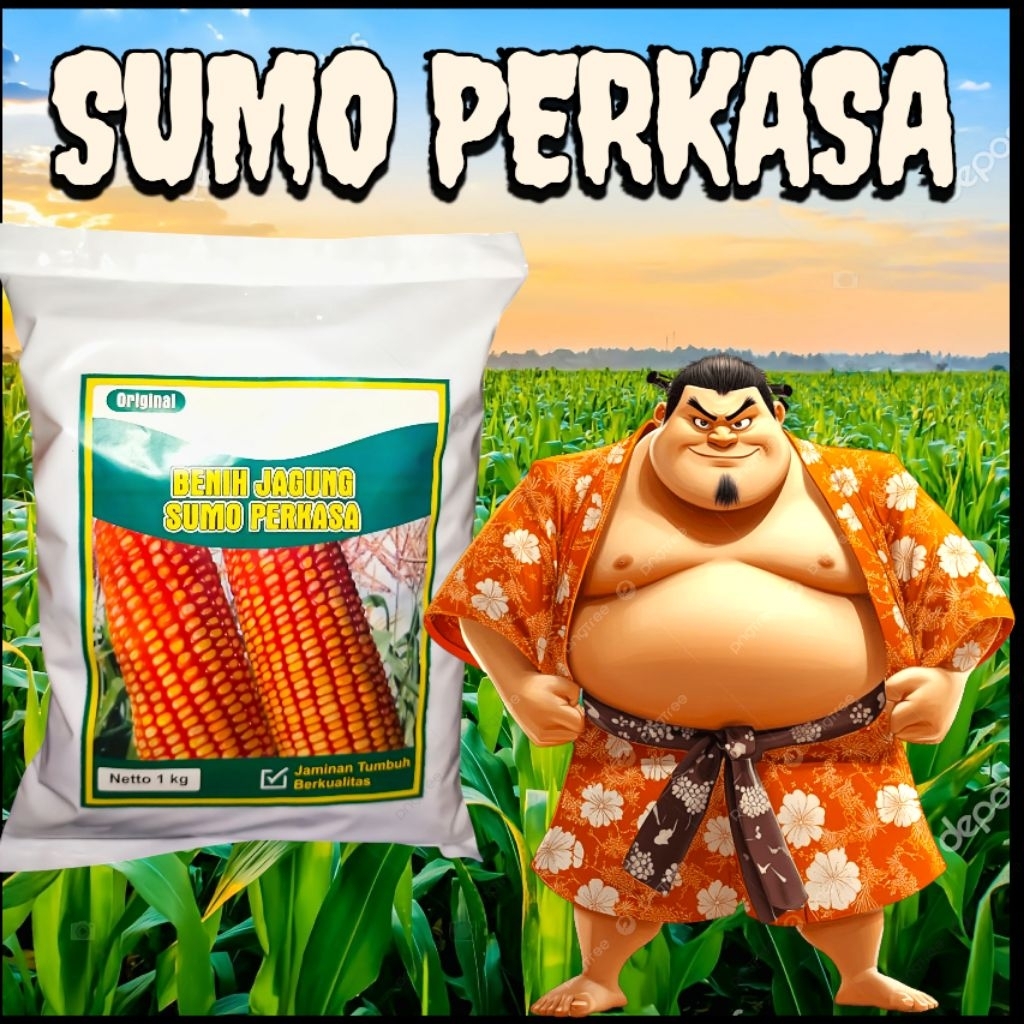 benih jagung sumo perkasa berkualitas super unggul (500gram)