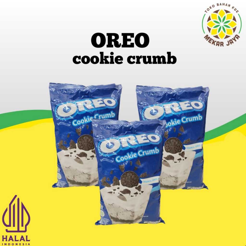 

OREO COOKIE CRUMB 1KG/REMAHAN OREO KASAR KEMASAN 1KG DAN REPACK