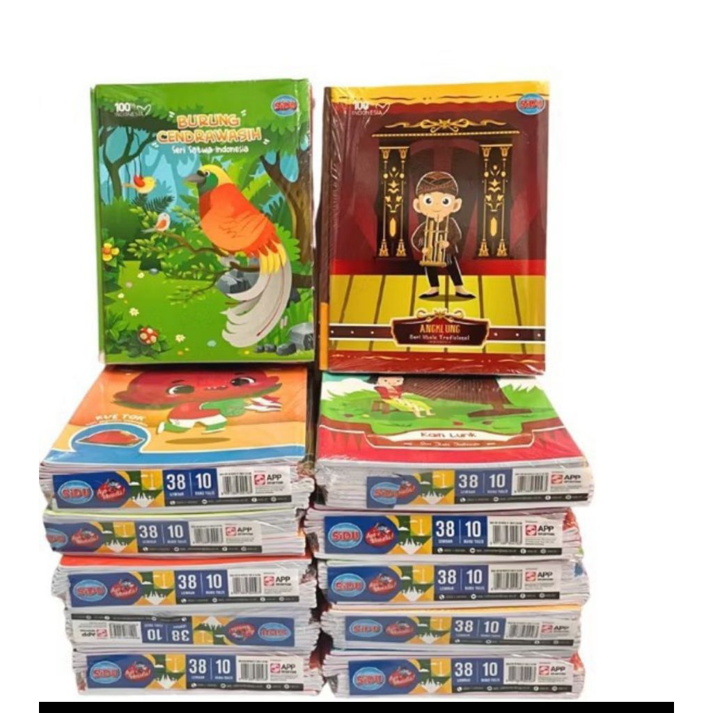 

Buku Tulis Sidu 38 Lembar | Karakter Lucu | Buku Tulis Anak