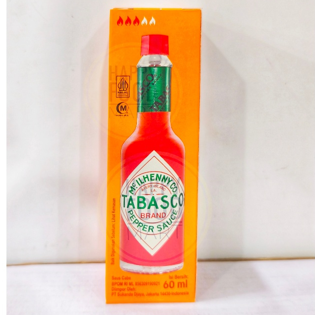 

[BPOM RI] TABASCO BRAND RED PEPPER SAUCE 60ML/TOBASCO ORIGINAL IMPORT USA/CABE IMPOR/SAUS CABAI