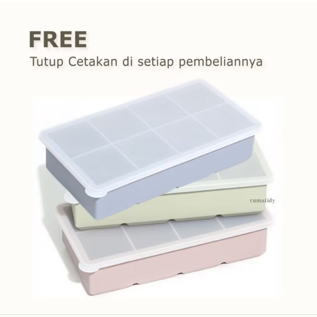 Cetakan kaldu mpasi / cetakan es batu BPA free