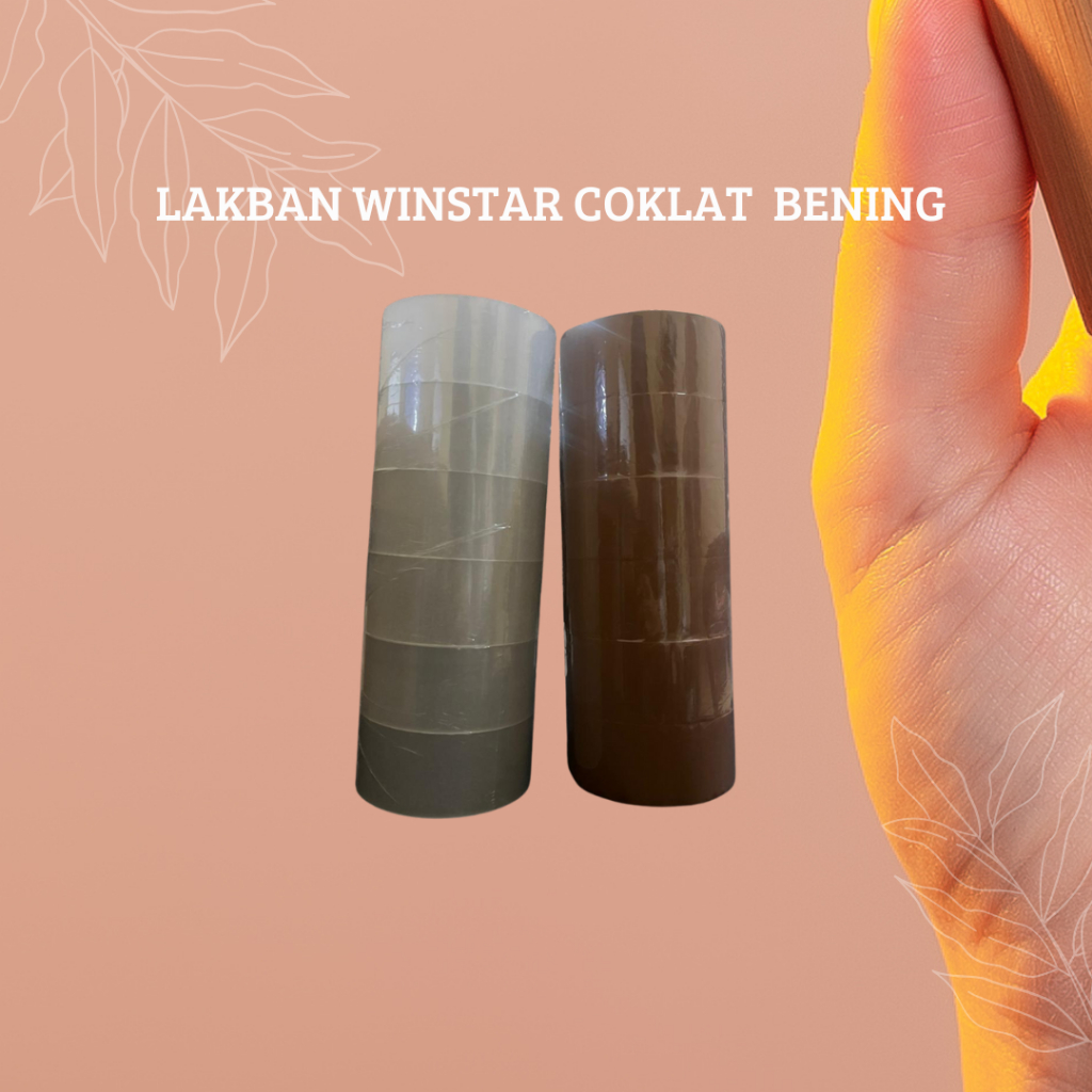 

LAKBAN WINSTAR COKLAT BENING | 1 PCS