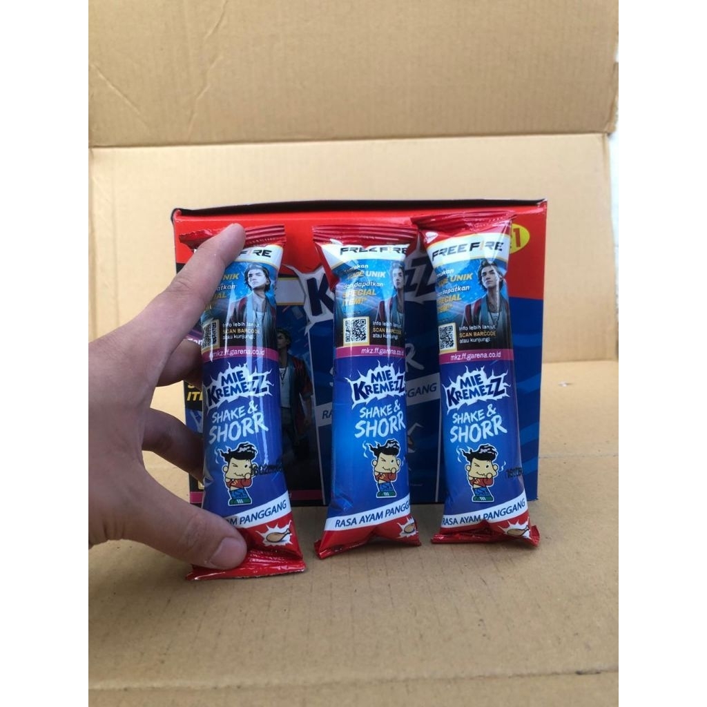 

Mie Kremezz Shake & shorr 1box 20pcs (edisi bonus 1)