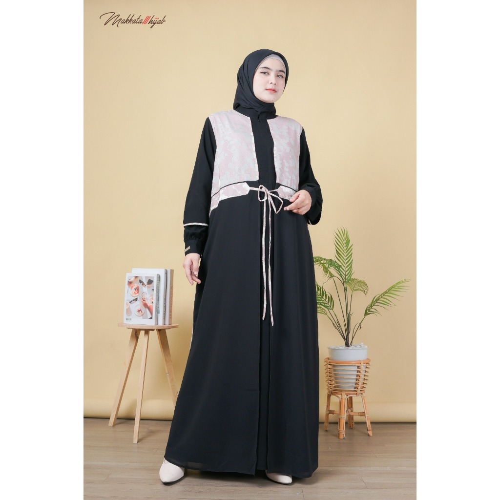 NEW Hanina Dress Gamis Wanita Butik Mewah Premium Elegan Ori Branded Kekinian Fashion Muslim Makkata