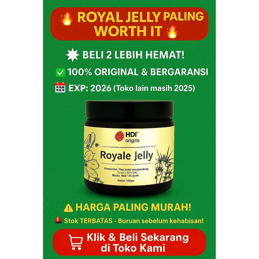 

Royale jelly liquid 150mg EXP 2026 / Madu Royal jelly / clover honey jamin ORIGINAL ori