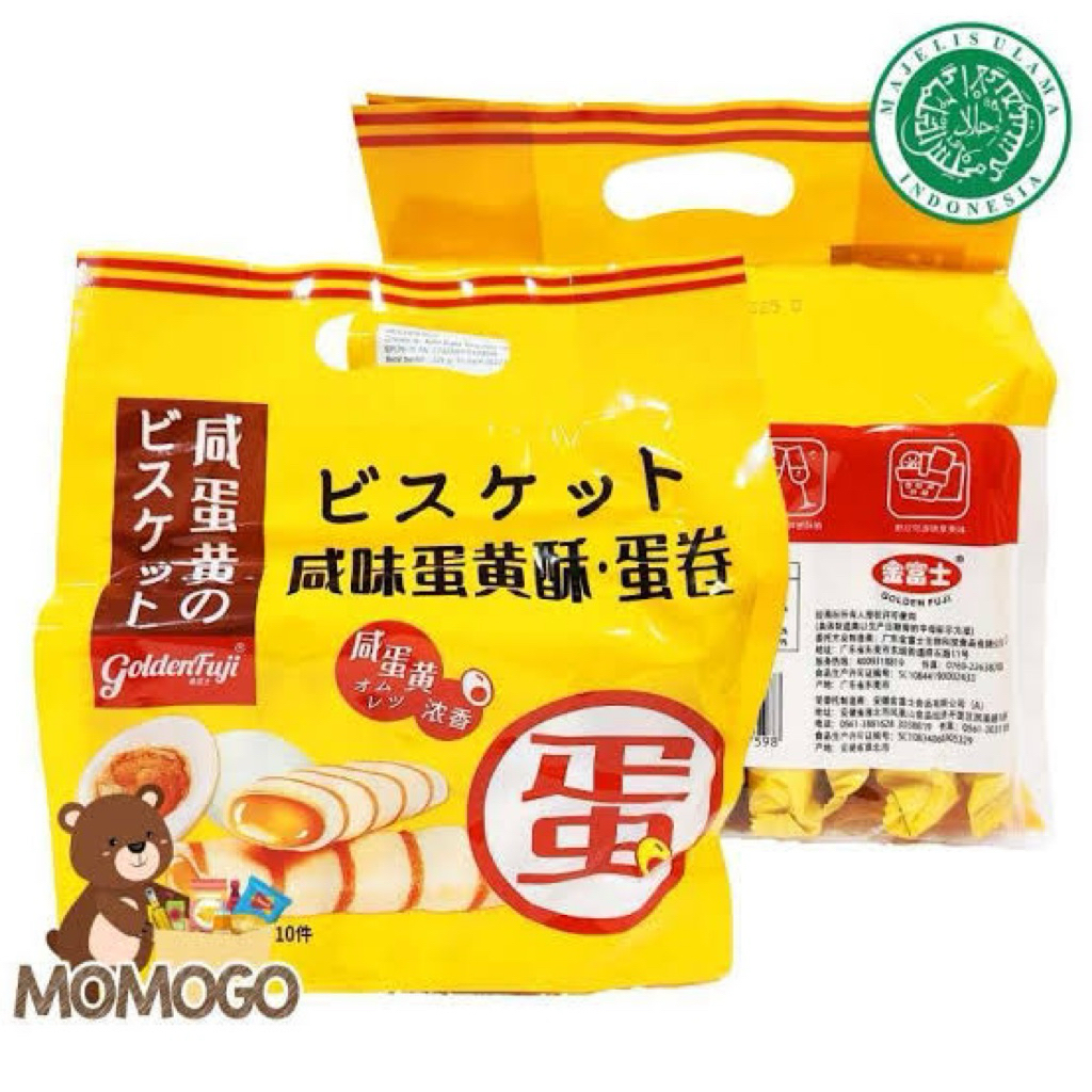 

GOLDENfuji salted egg yolk 228g goldenfuji creprs isi cream rasa telur asin ,golden fuji soybean milk flavour