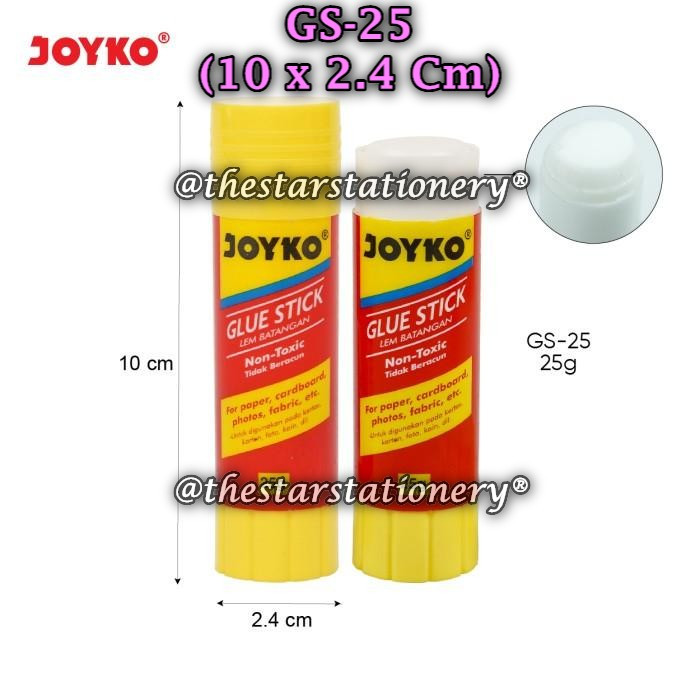 

(1 Biji) GROSIR Glue Stick JOYKO GS-25 25 Gram / Lem Kertas Batang Joyko GS-25 25 gr (1 Biji)