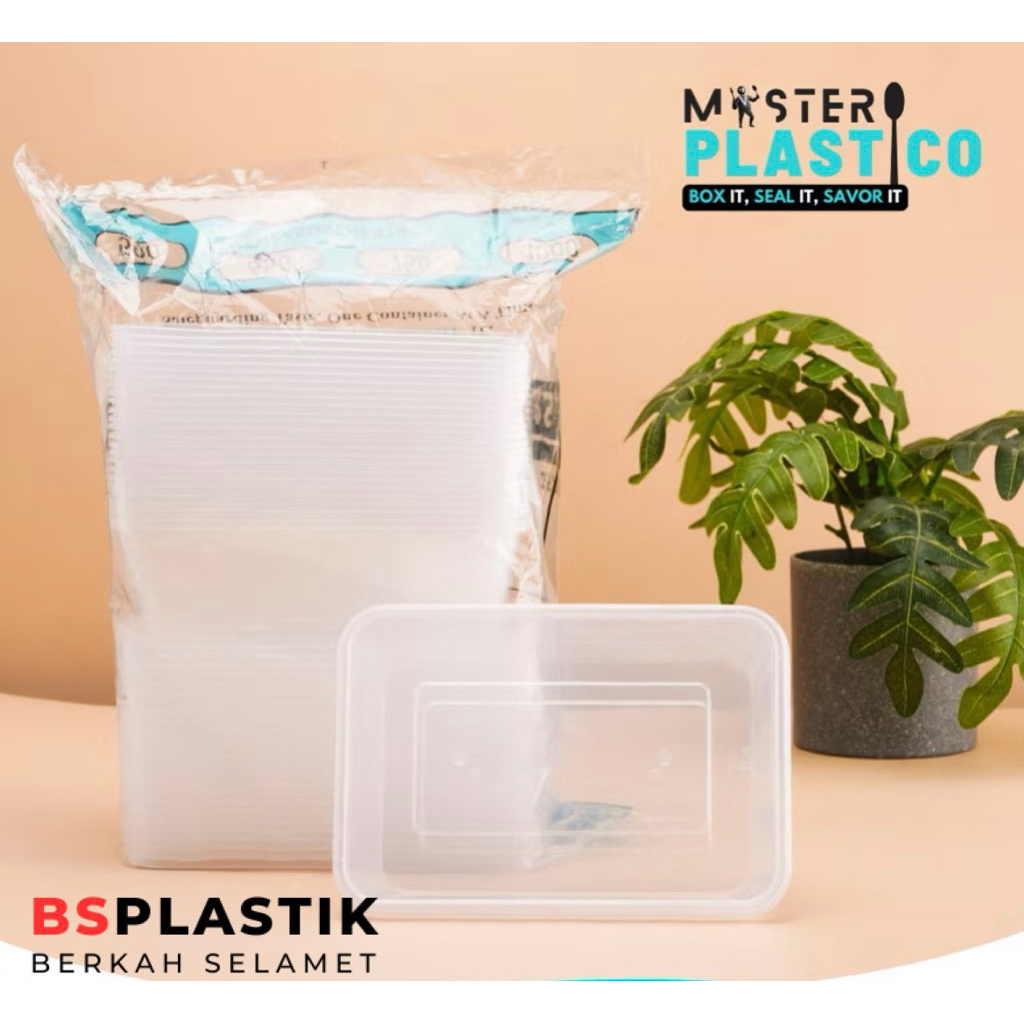 Sinarterang3 Thinwall Rectangular 1000Ml Thinwall Kotak 1000Ml Kotak Makan